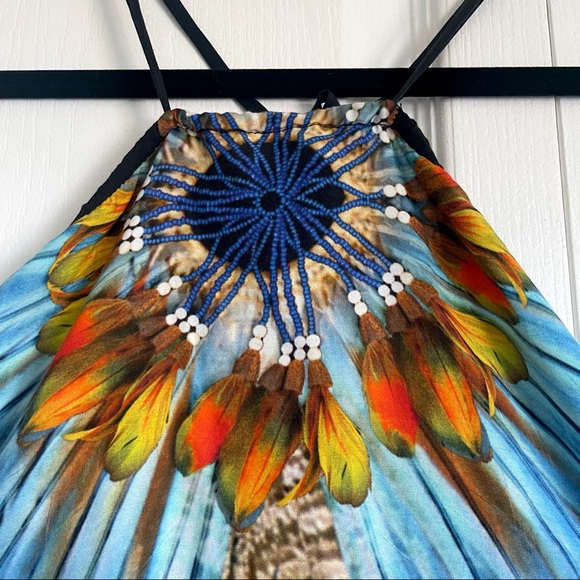 Jean Paul Gaultier Vintage Soleil Designer 1990s Printed Halter Dress - Picture 5 of 14